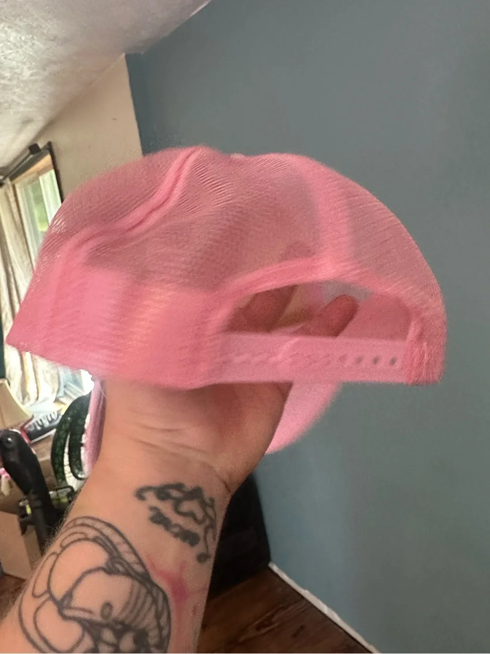 John Deere Pink and White Logo Trucker Hat